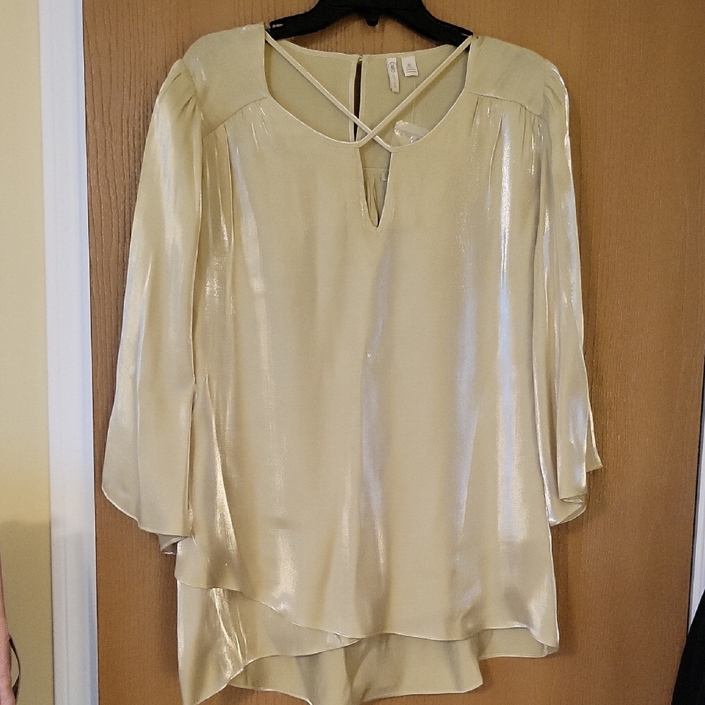 Cato Blouse with Cross-Back Detail